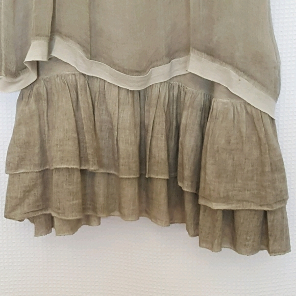 Raw Silk Made in Italy Womens M Crochet 2Pc Dress - Picture 6 of 14